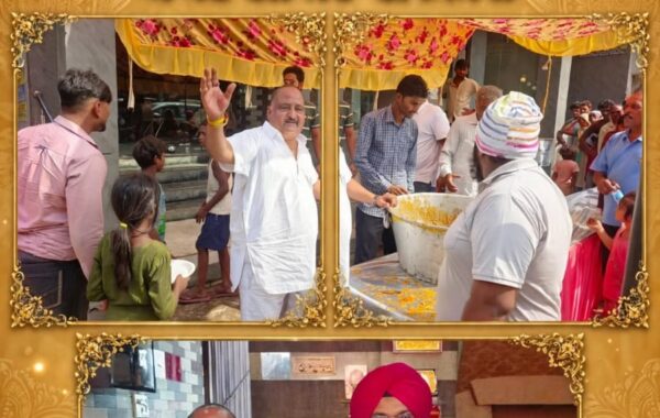 ਸਿੰਗਲਾ ਪ੍ਰਾਪਰਟੀ ਬਲਟਾਣਾ ਵੱਲੋਂ ਭੋਲੇ ਨਾਥ ਸ਼ਿਵਜੀ ਮਹਾਰਾਜ ਜੀ ਦੇ ਨਾਮ ’ਤੇ ਲੰਗਰ ਦੀ ਸੇਵਾ